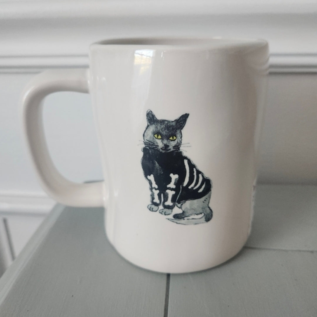 #167 NWT Rae Dunn Scaredy Cat Halloween Mug