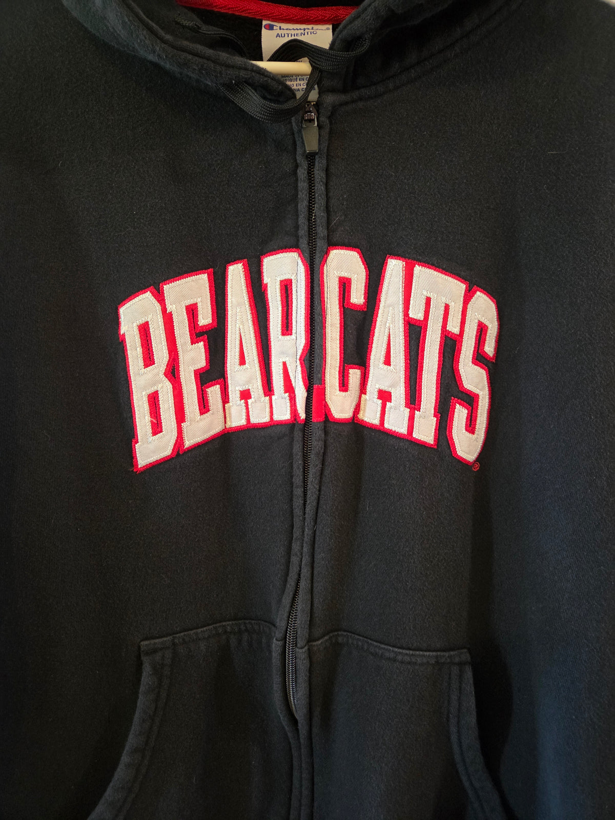 Seller 188 Men's Champion Bearcat hooded zip up size L