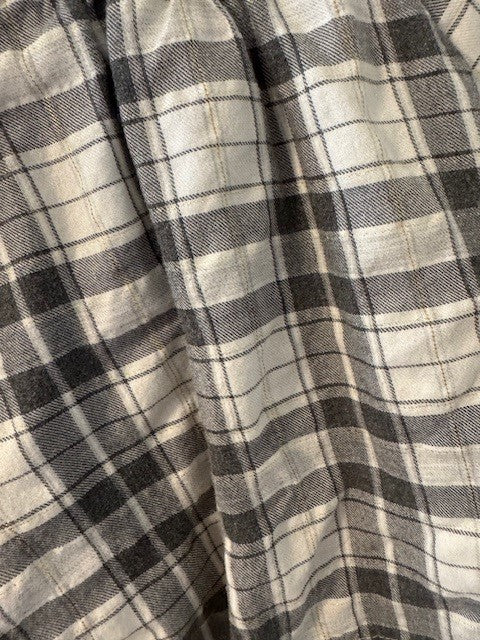 Seller #141 Plaid Shirts with Gold Accents set of 2 size 12M SR