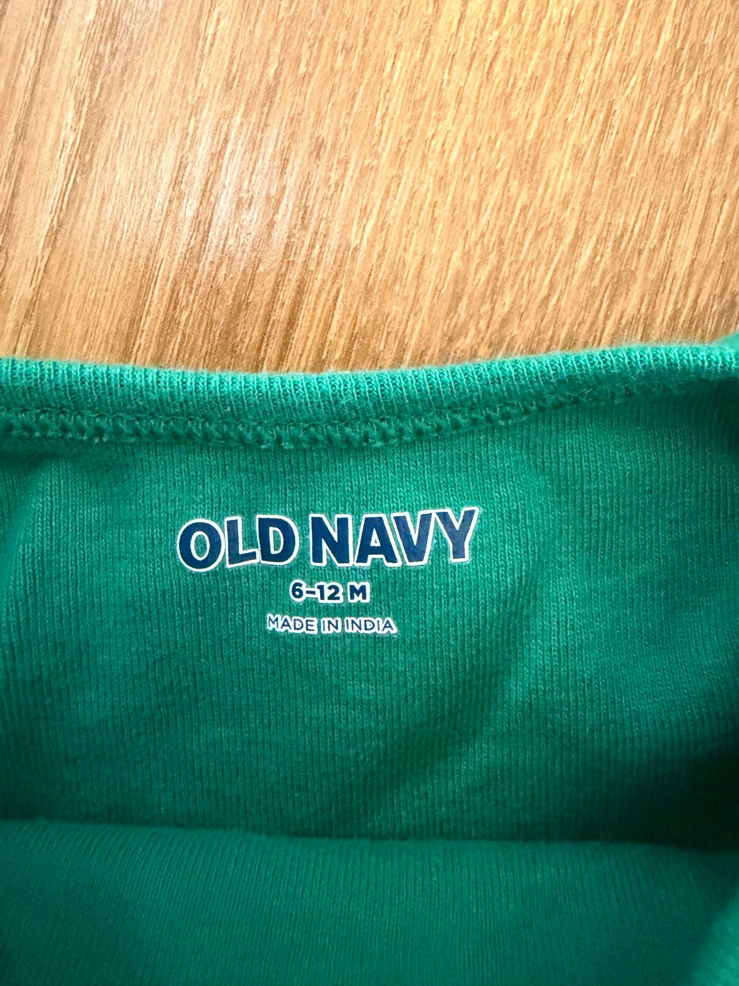 #6 - Old Navy Christmas "Head Elf" bodysuit/onesie - 6-12 months