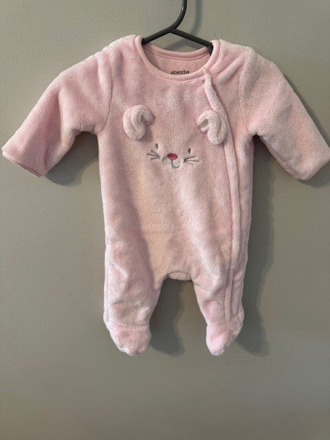 Seller #141 Cozy Pink Bunny Sleeper VGUC size 3M (2 of 2 available) SR