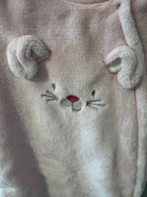 Seller #141 Cozy Pink Bunny Sleeper VGUC size 3M (2 of 2 available) SR