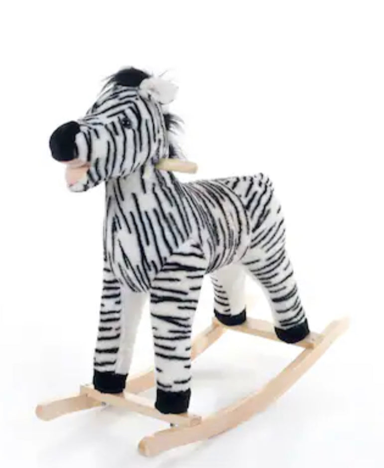 #180 Zebra Rocking Horse