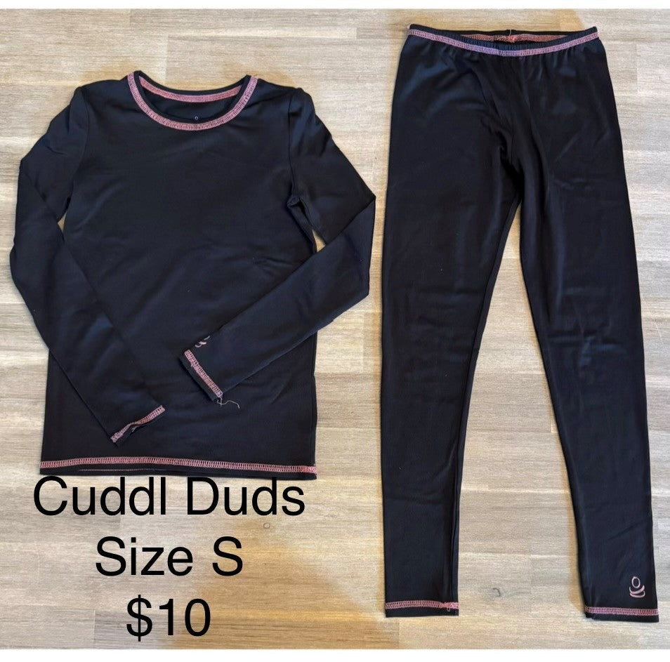 Girls Cuddl Duds Long Sleeve Shirt & Pant Set Size S