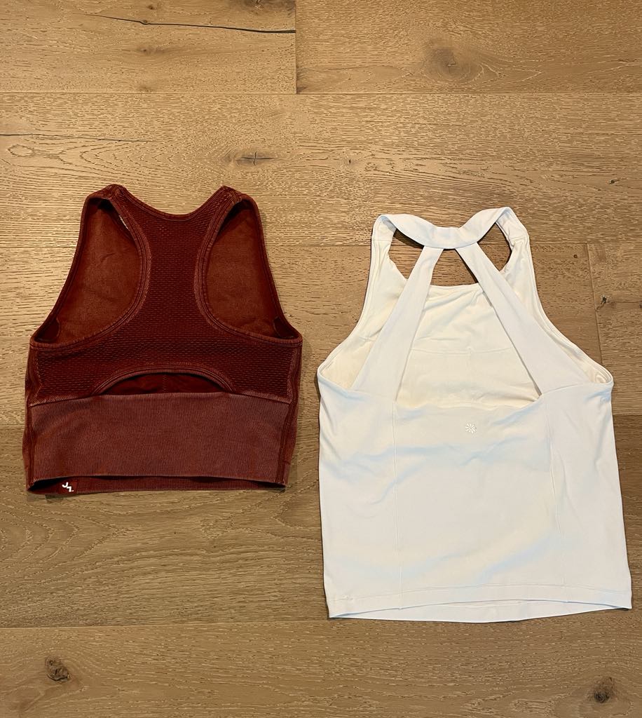 #222 Athleta and JoyLab Women's Medium Fun Back Long Line Sports Bra and Tank Bundle