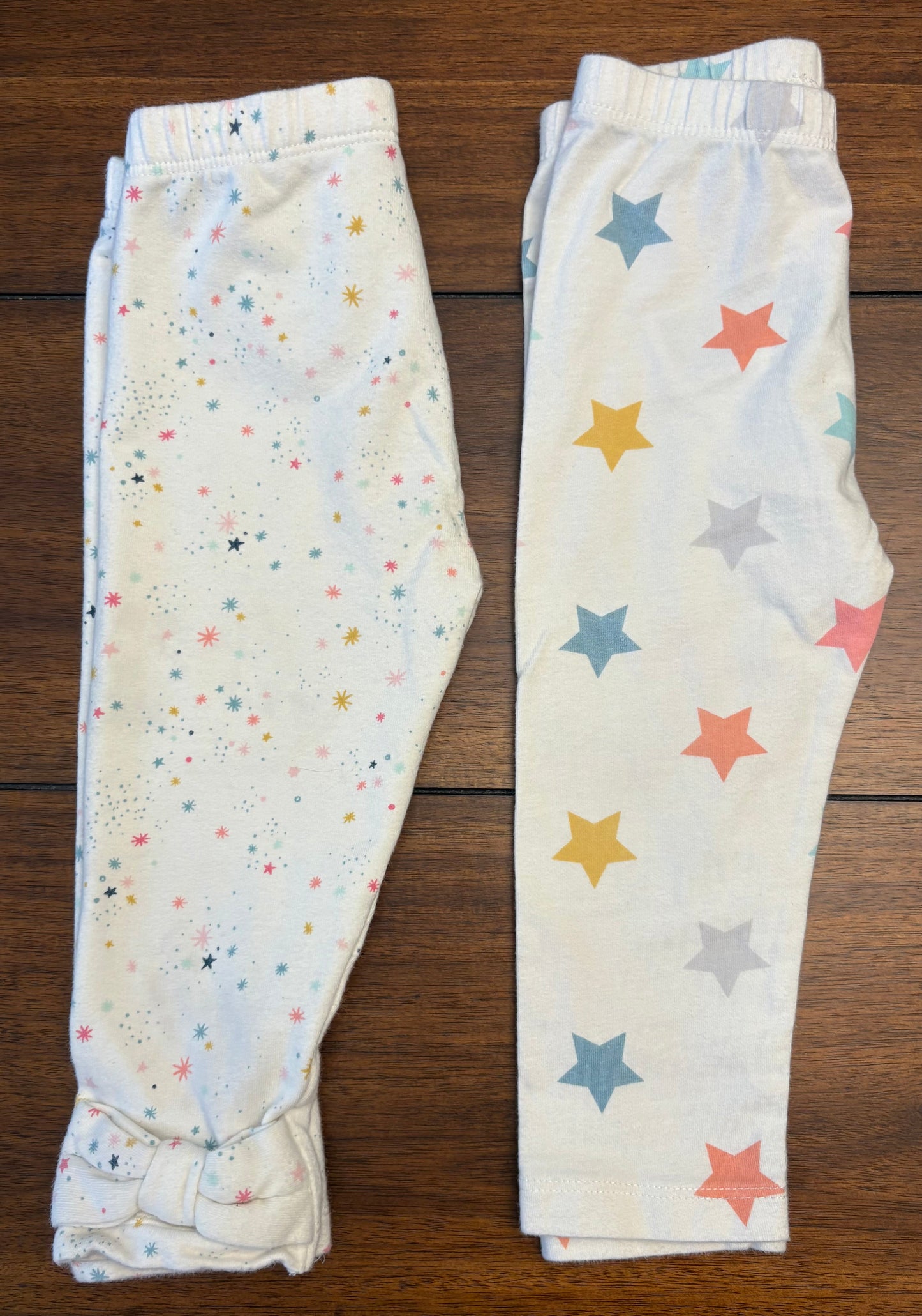 Seller #210 Baby Gap Girls Size 12-18M Cream Star Printed Leggings Bundle