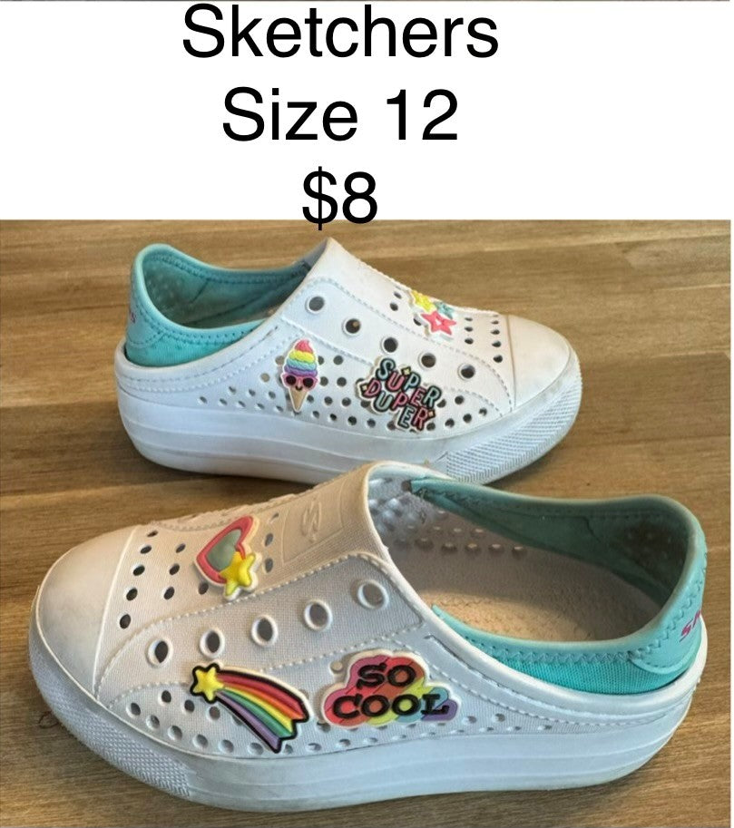 Girls Sketchers Shoes Size 12