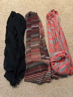 Seller #62 Women's scarves (set of 3) GUC