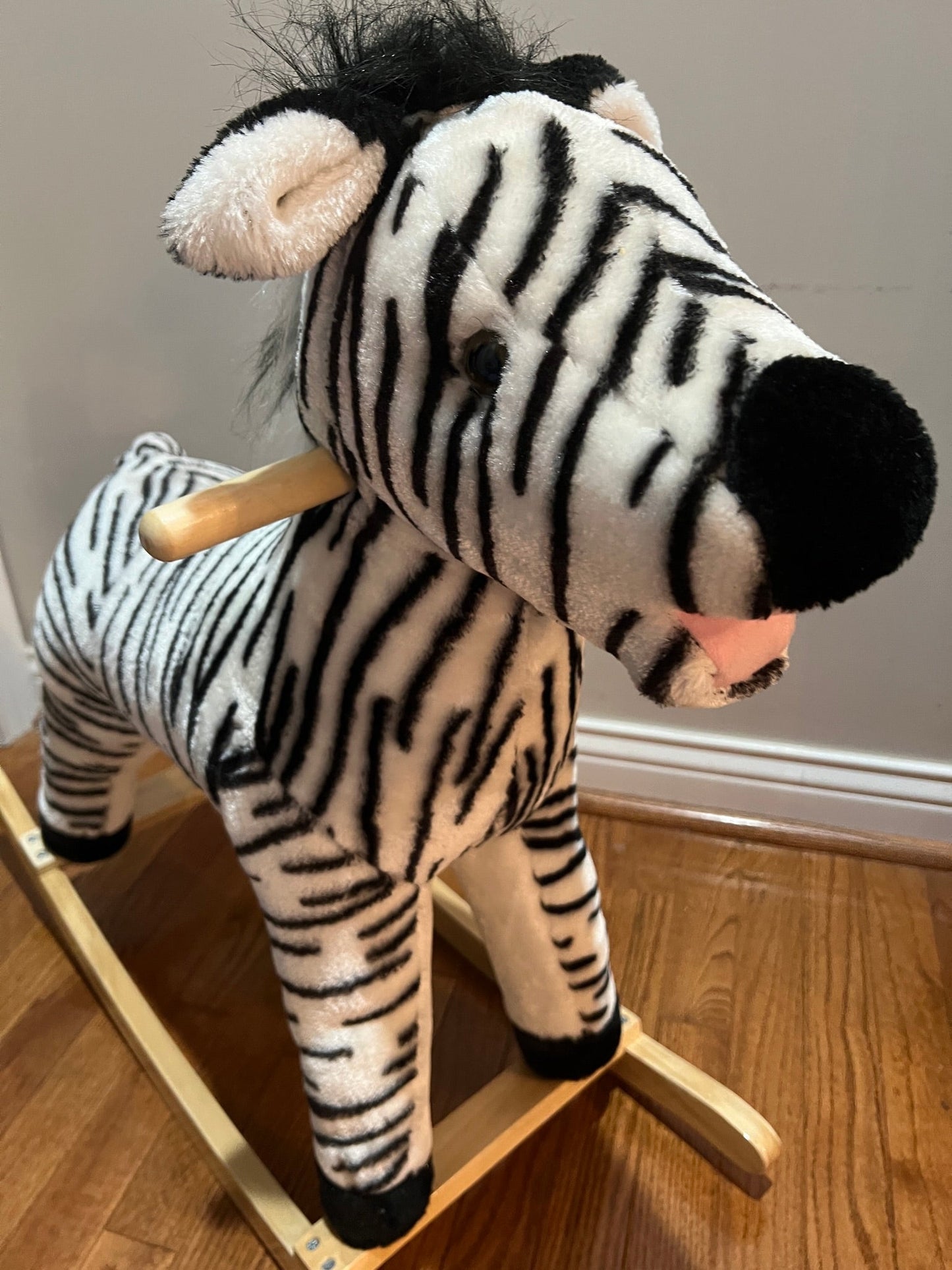 #180 Zebra Rocking Horse