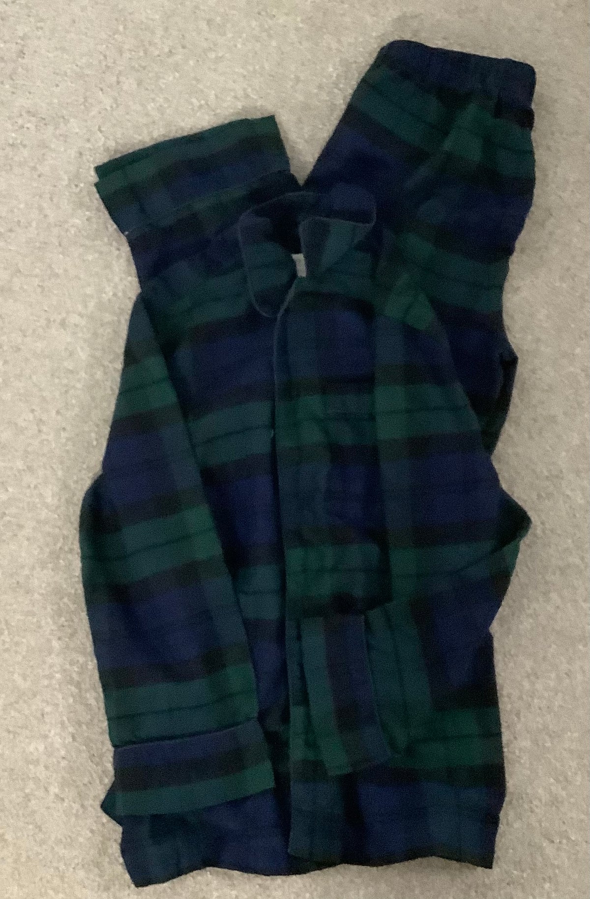 #130 Crewcuts Plaid Pajamas Sz 7