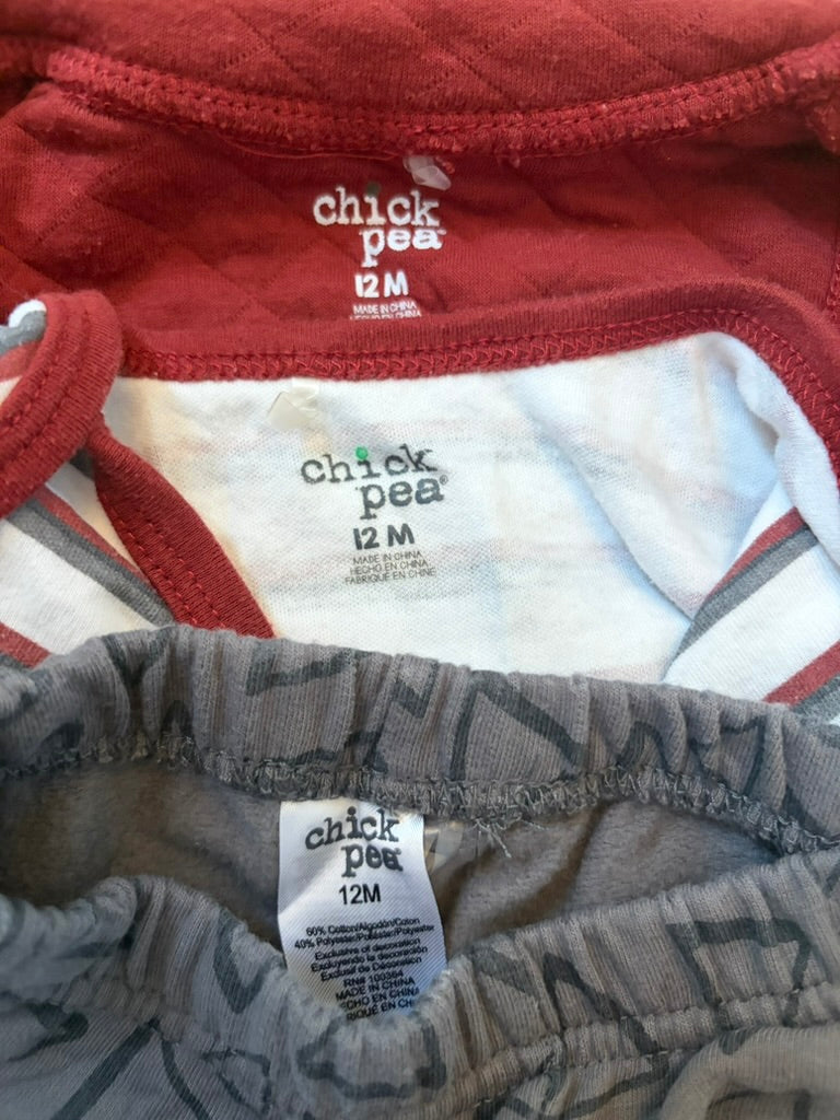 #6 - Chick Pea Boys Outfit with Vest - 12 months