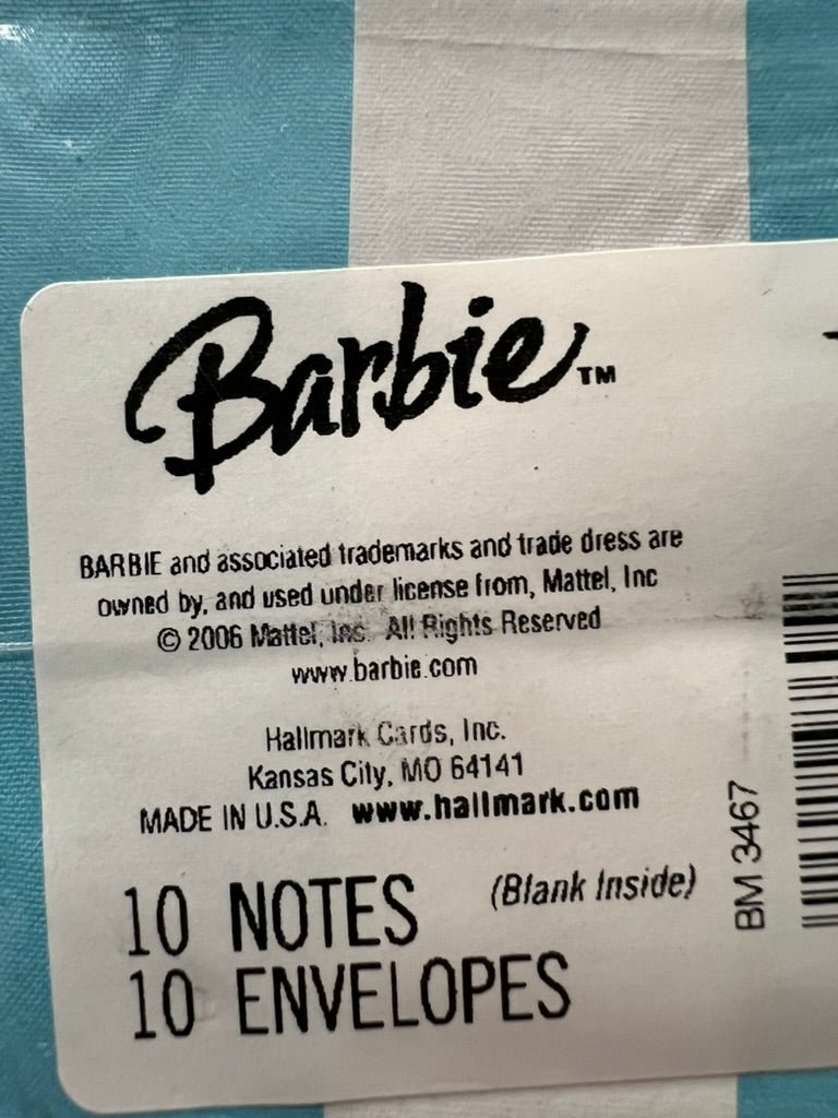 Seller #76 - Vintage Barbie Thank You Cards 3 Pack Bundle Unopened Brand New