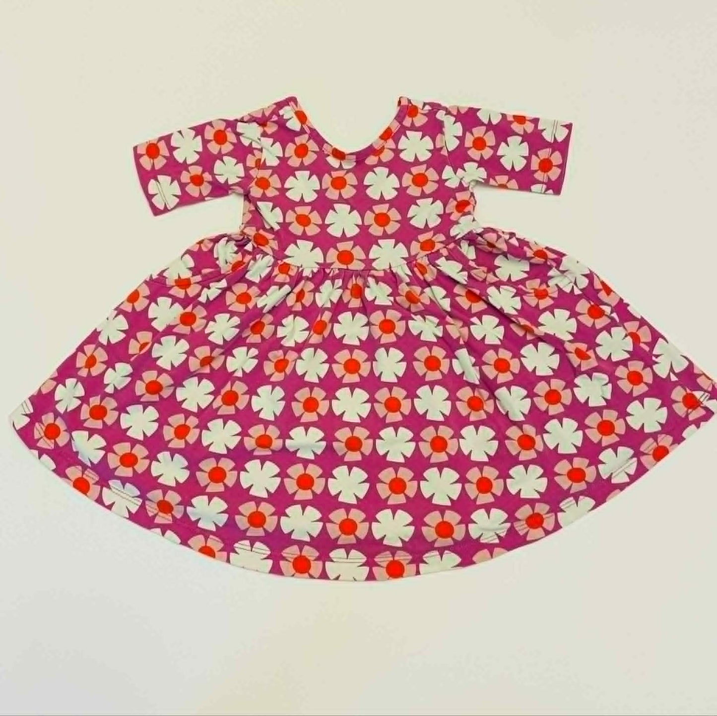 #54 - Girls 2T HA Purple/Pink Flowers Dress