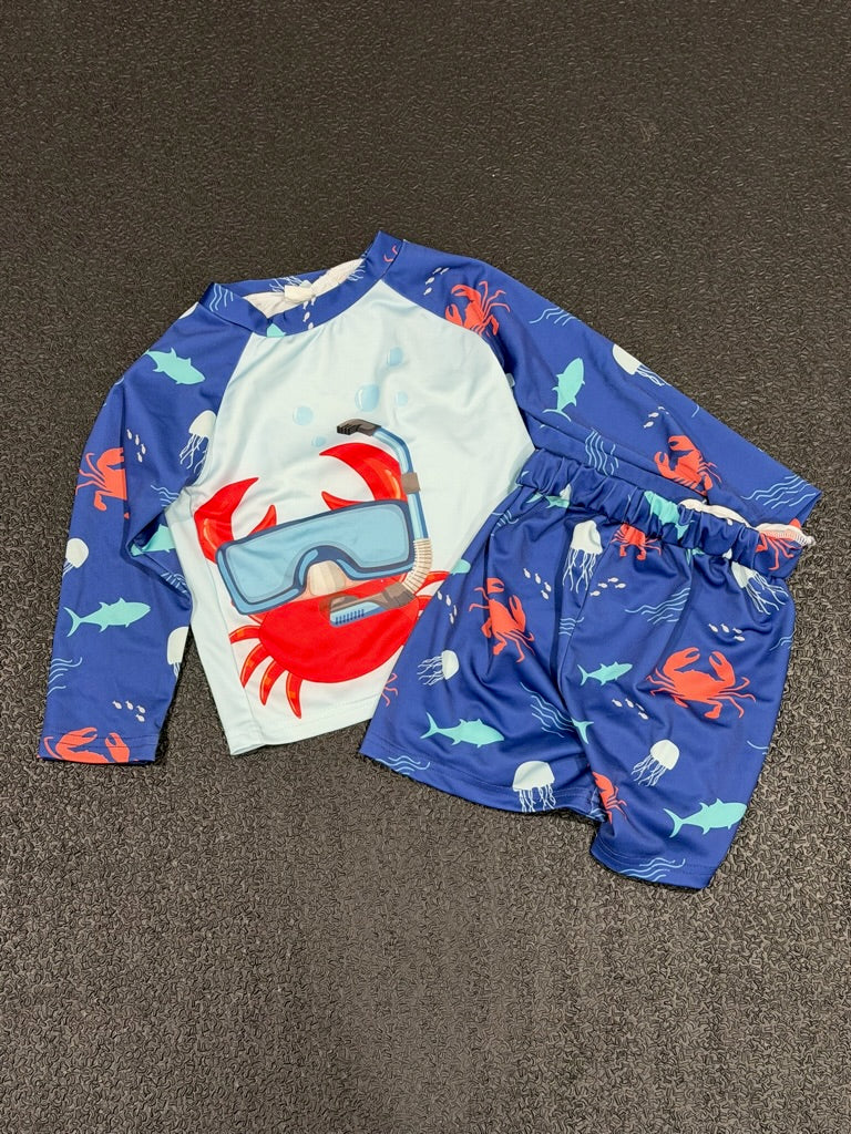 #42 2-3Y Boys Swim Shirt & Shorts
