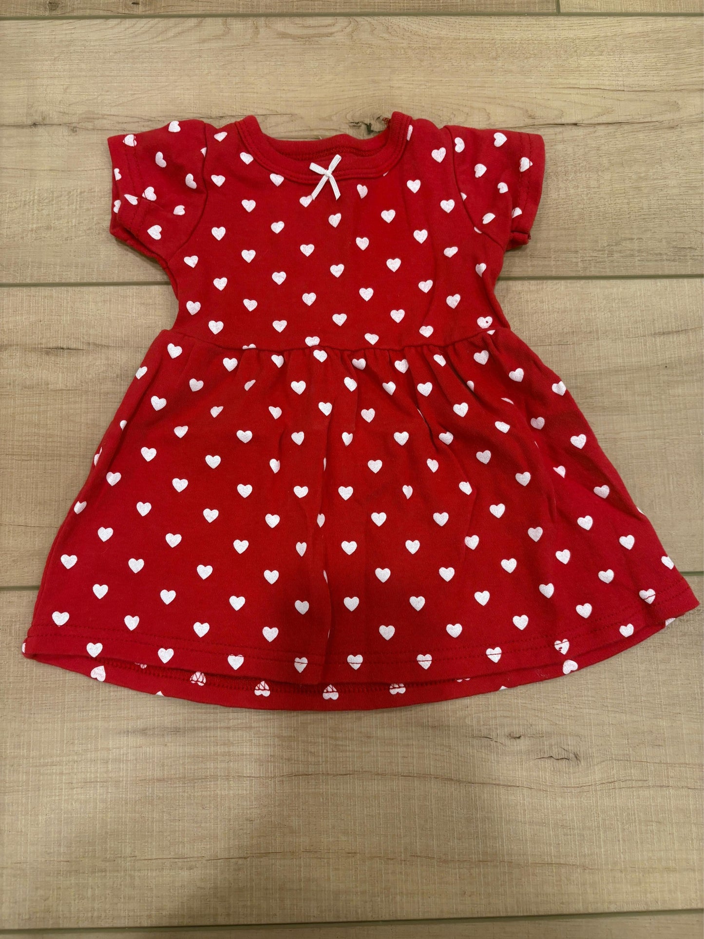 #37 3-6M Girls Hudson Baby Hearts Dress
