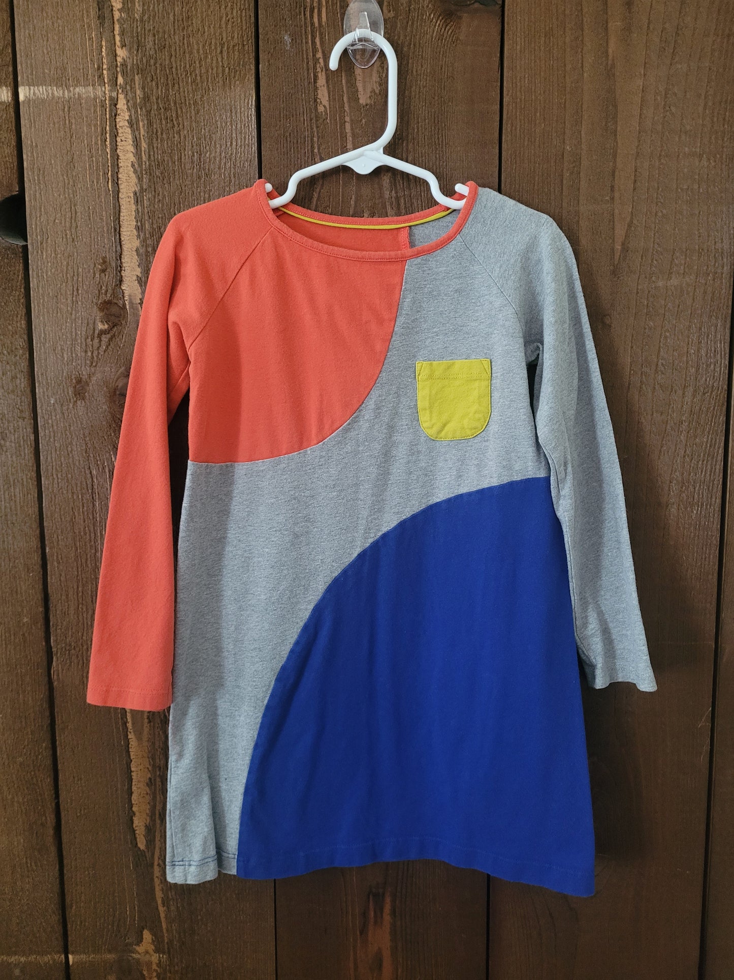 #109 Mini Boden Girl's Colorblock Dress Size 4-5Y