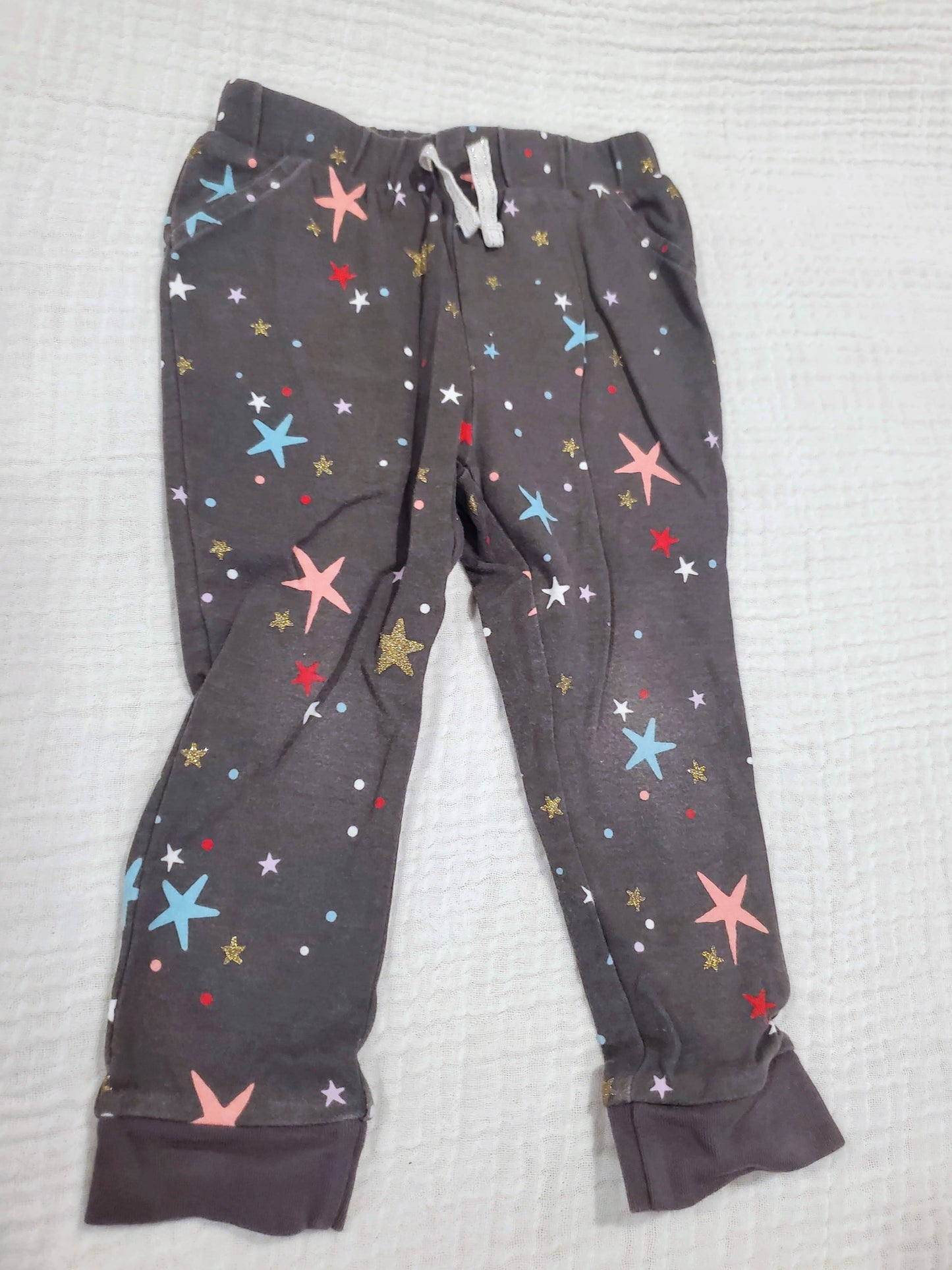 #131 Gap Baby and Jumping Beans 2 pairs of play pants girls size 2T