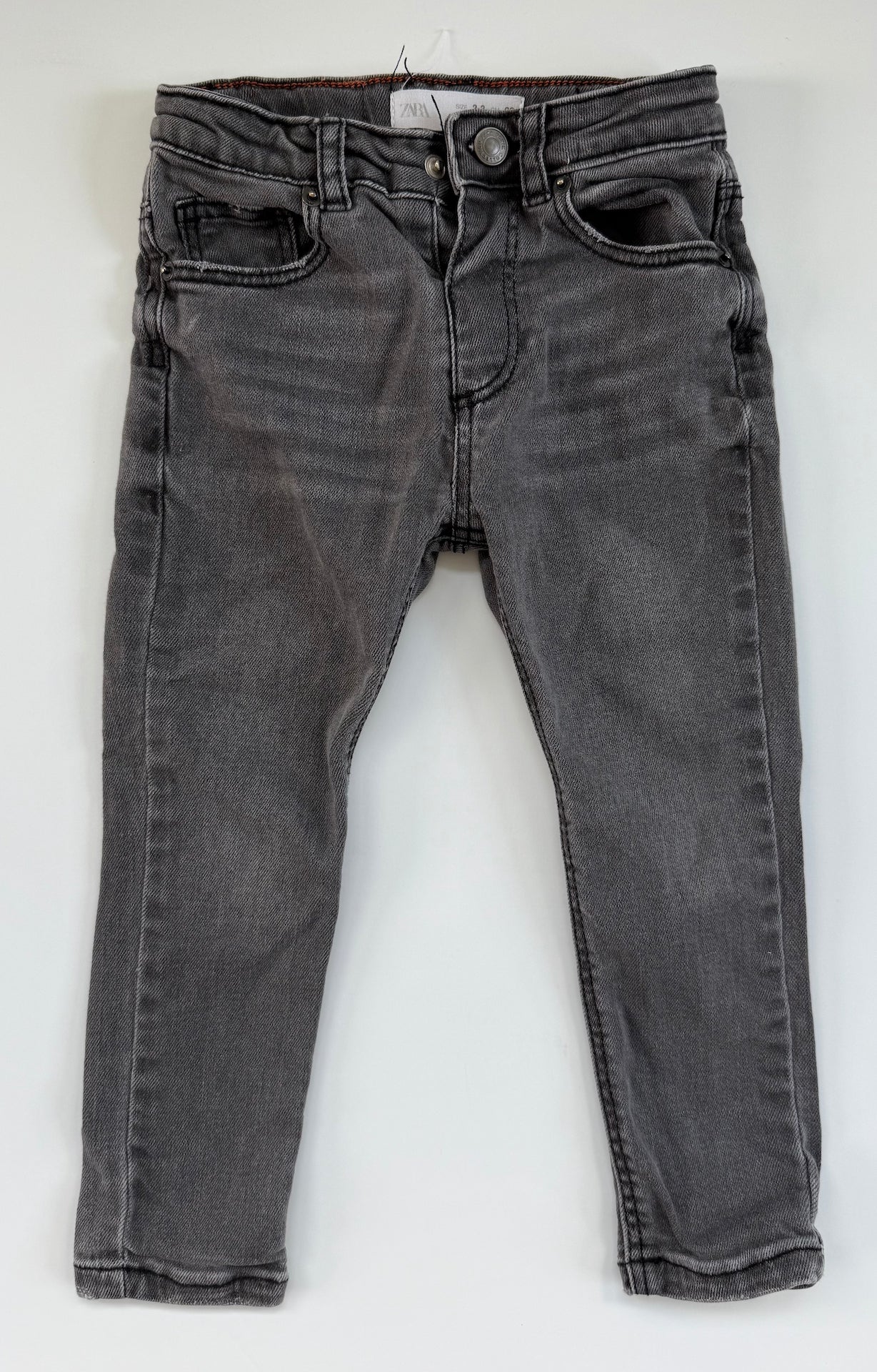 #153 Zara Grey Skinny Jeans Toddler Boy Size 2/3