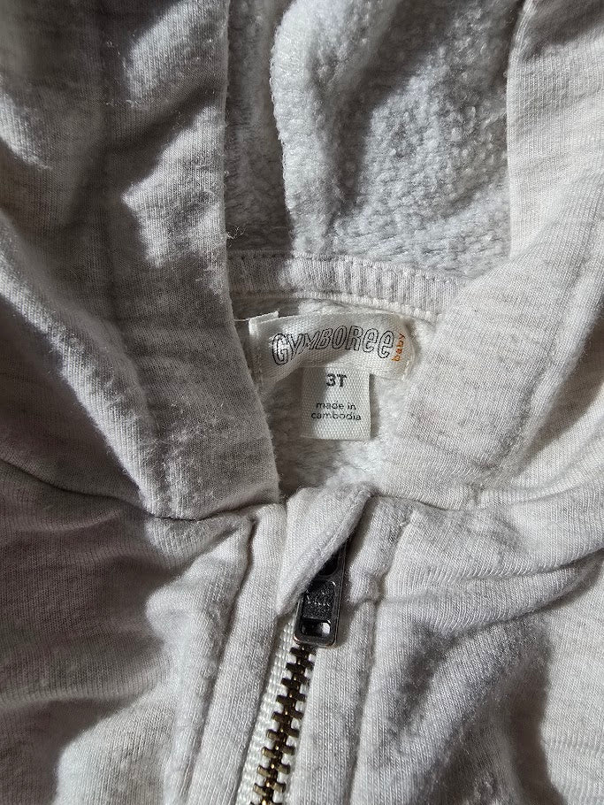 #131 Gymboree cream heather sweatshirt girls size 3T