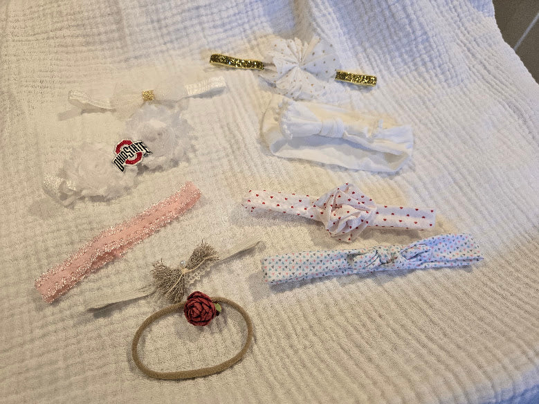 #131 Baby girl headbands / bows - 9