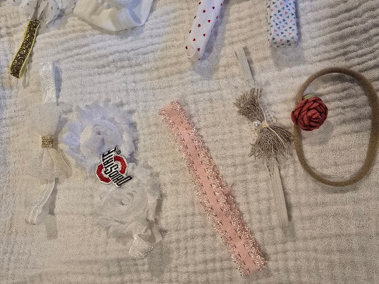 #131 Baby girl headbands / bows - 9