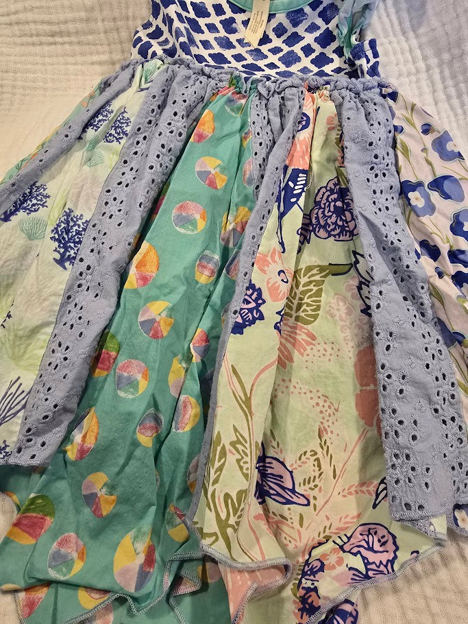 #131 Matilda Jane Seahorse scarf dress girls size 2