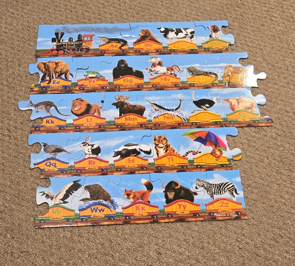 #13 Melissa & Doug Alphabet Train Puzzle