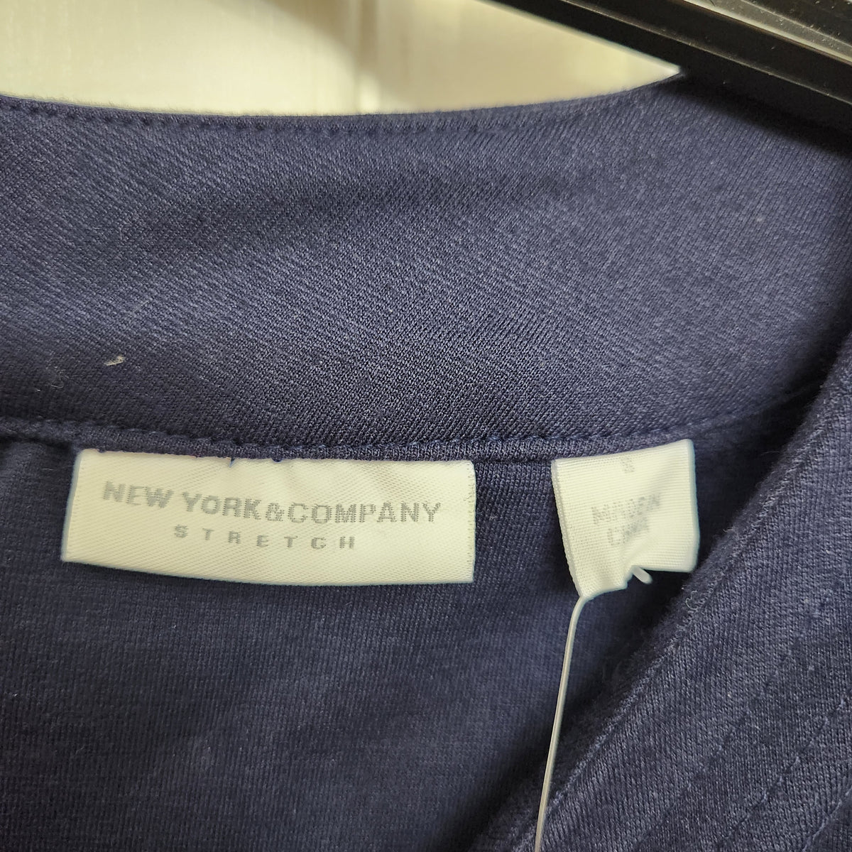 #167 NWT NY & Co Small Navy Blue Fitted Dress