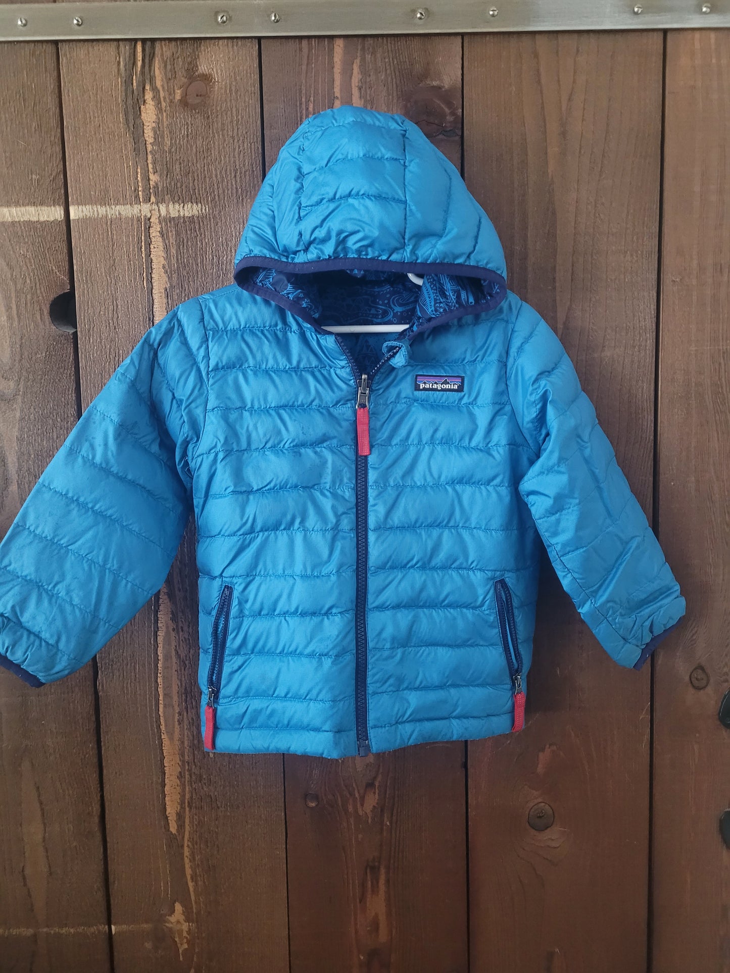 #109 Patagonia Reversible Jacket Boys Size 4T