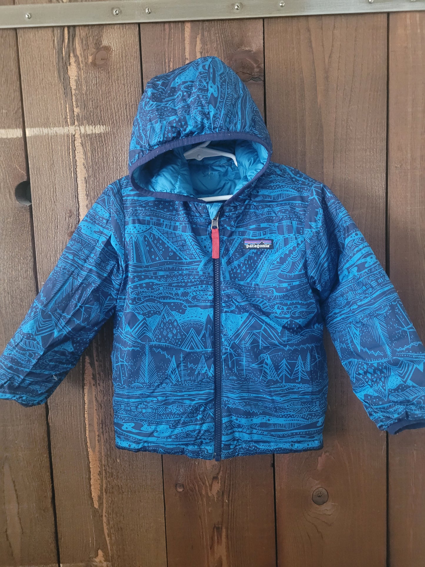 #109 Patagonia Reversible Jacket Boys Size 4T