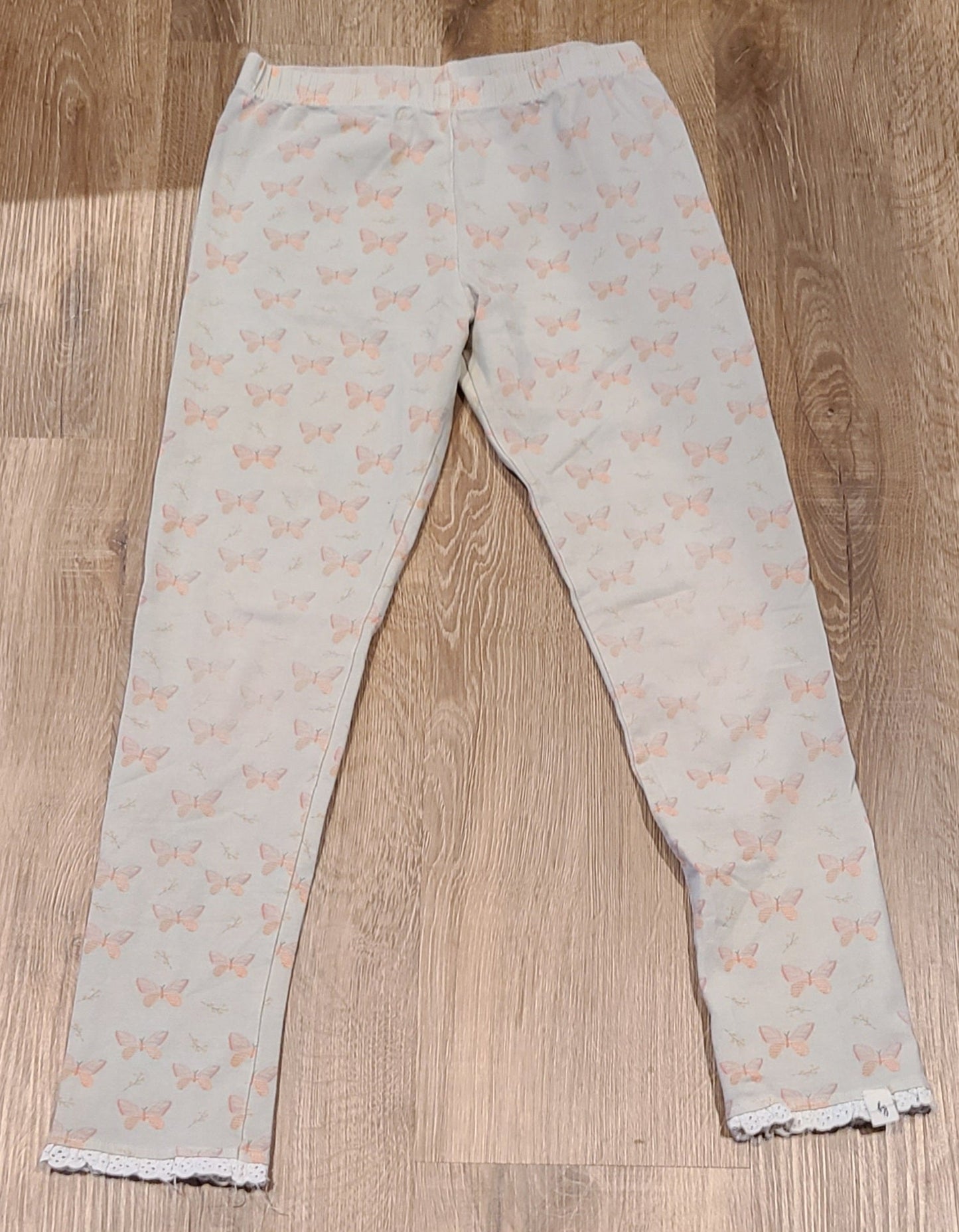 #188 Girls Size 12Y Love & Grow Butterfly Leggings