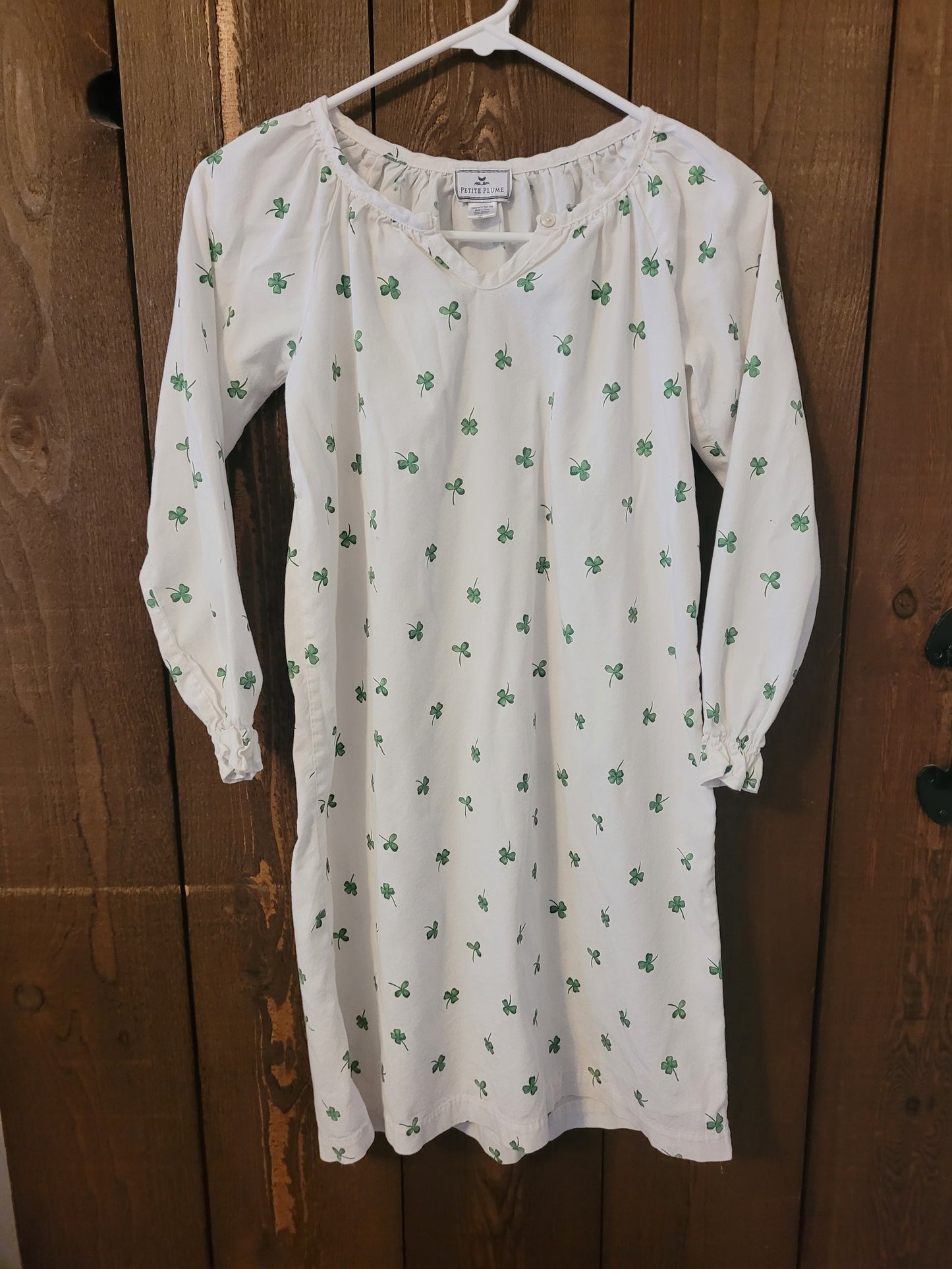 #109 Petite Plume Shamrock Nightgown Girls Size 10