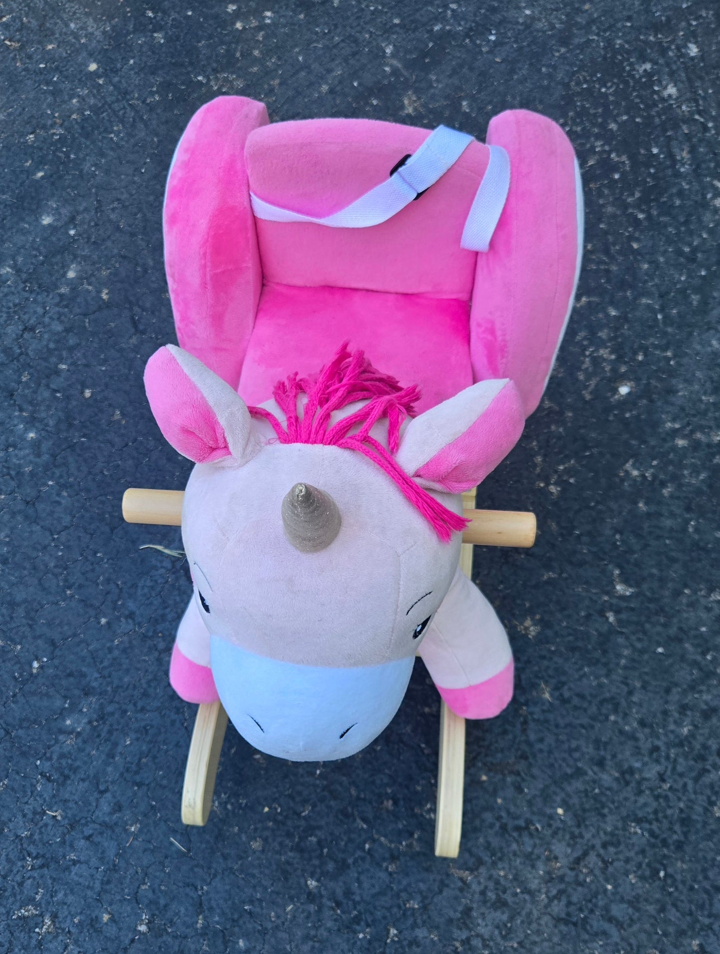 #13 Rocking Horse Unicorn with Seat Belt