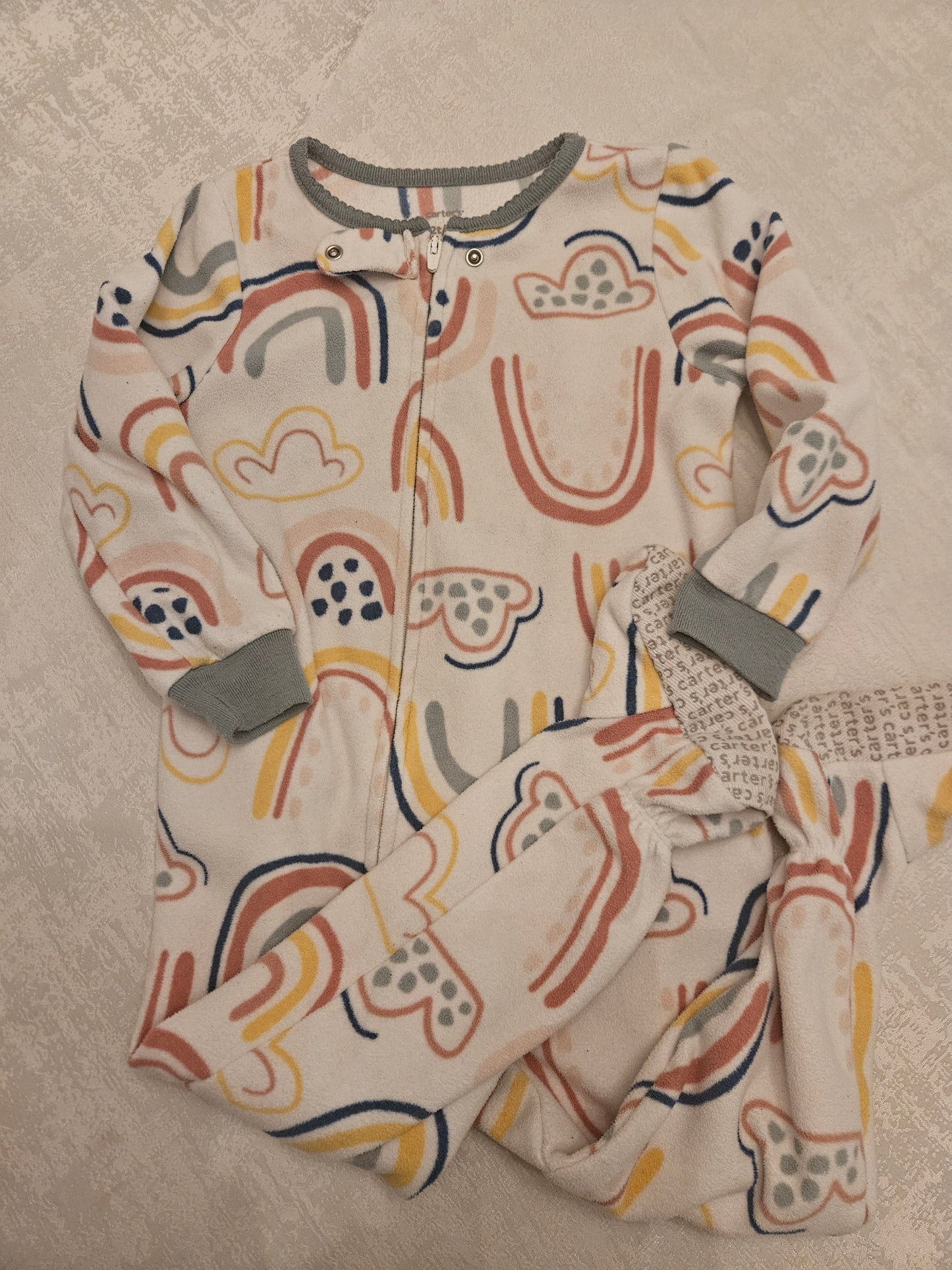 Seller #102 - Girls - Carters Fleece Rainbow Pajamas - Size 2