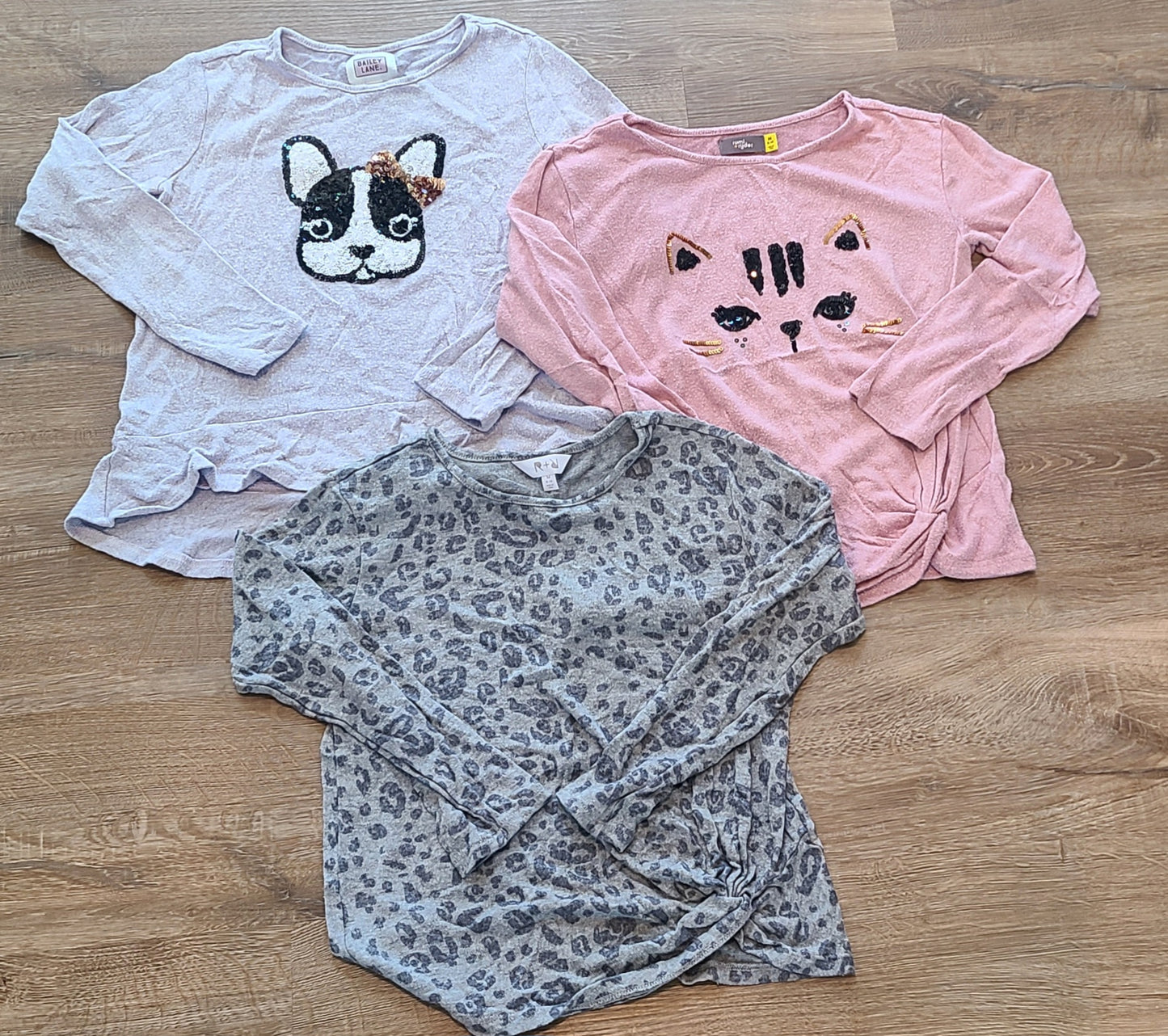 #188 Girls Size 8-10 (M) Stitch Fix Long Sleeved Shirts (Bundle of 3)