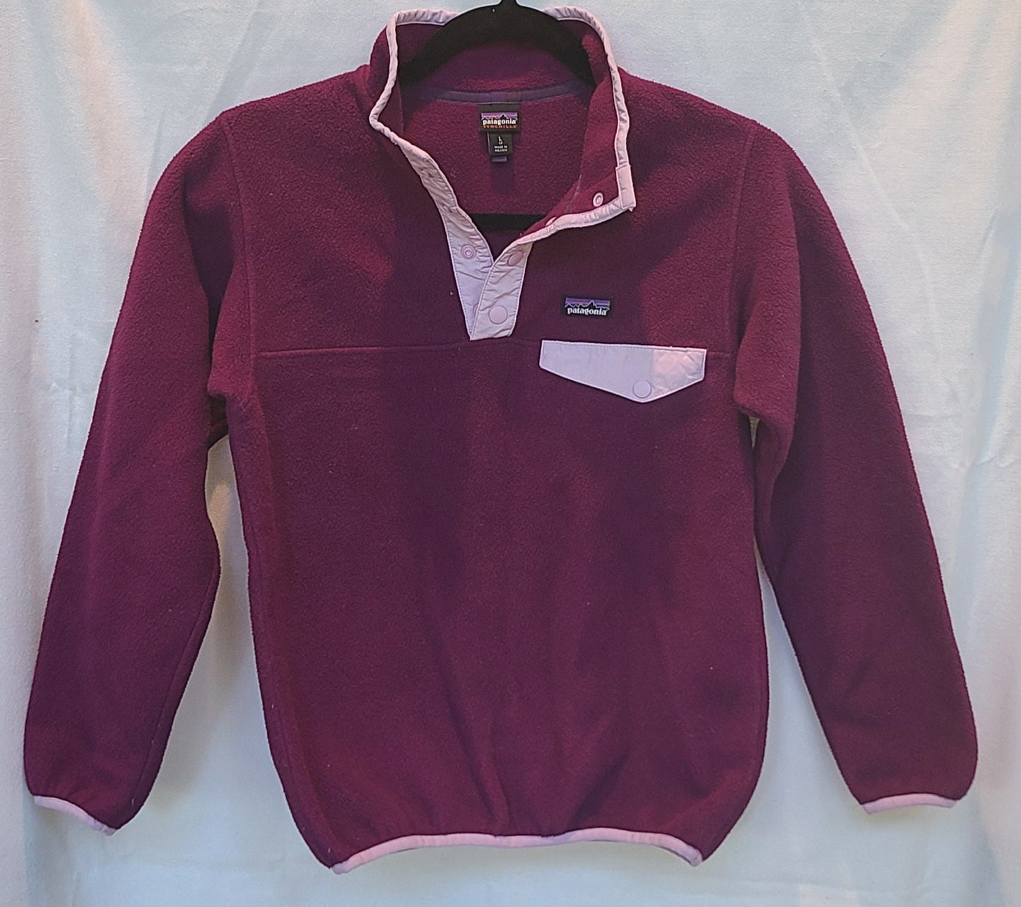 #188 Girls L (12) Patagonia Snap Pullover