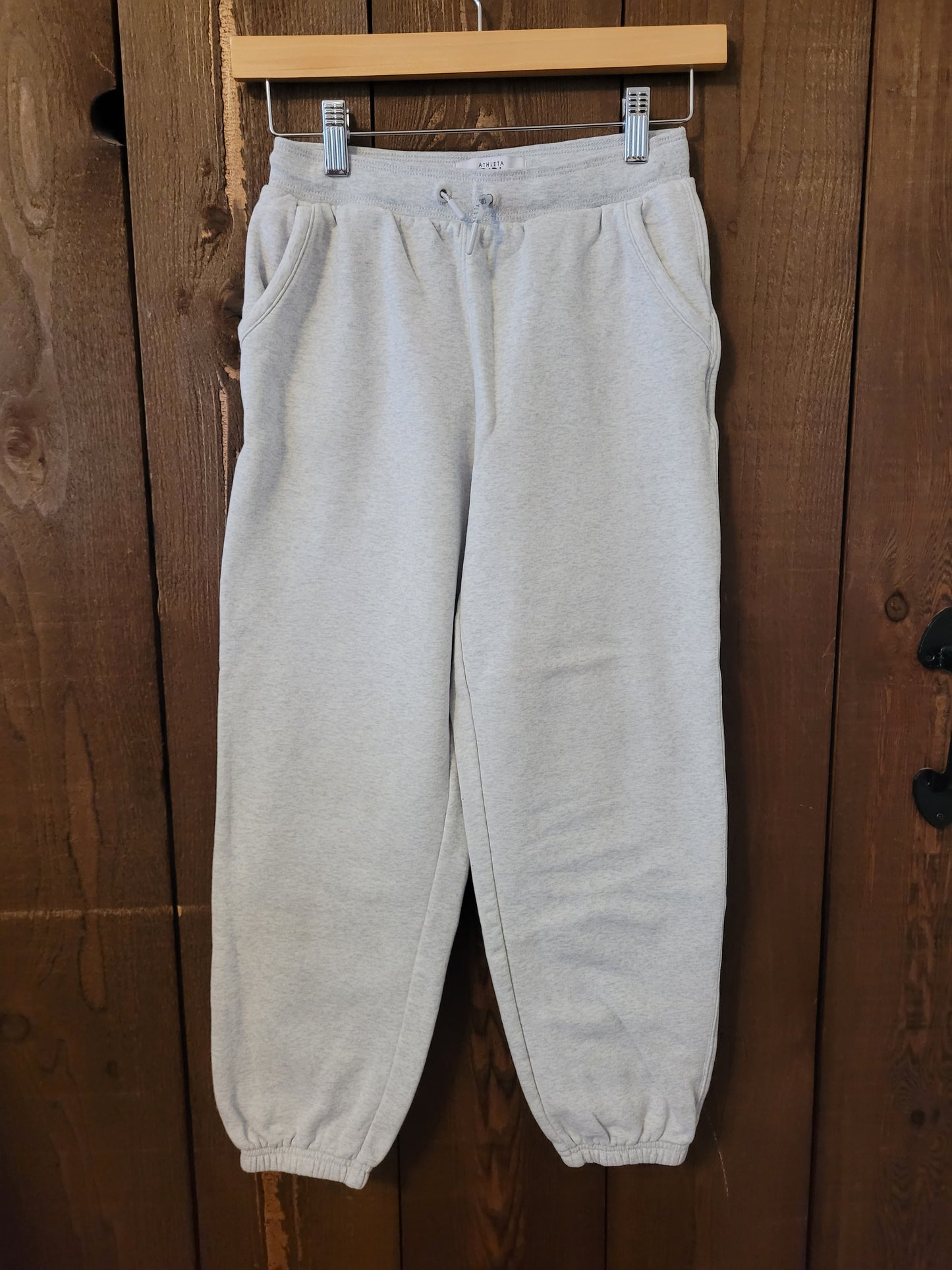 #109 Athleta Girl Grey Jogger Sweatpants Girls Size M (8-10)