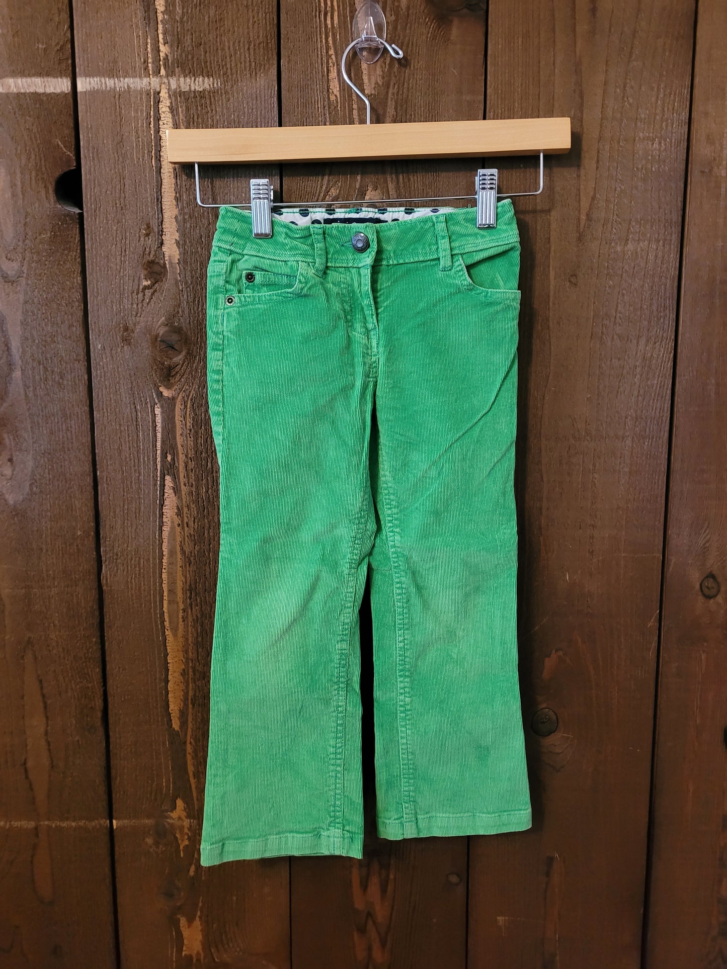 #109 *REDUCED* Mini Boden Green Corduroy Pants Girls Size 5Y