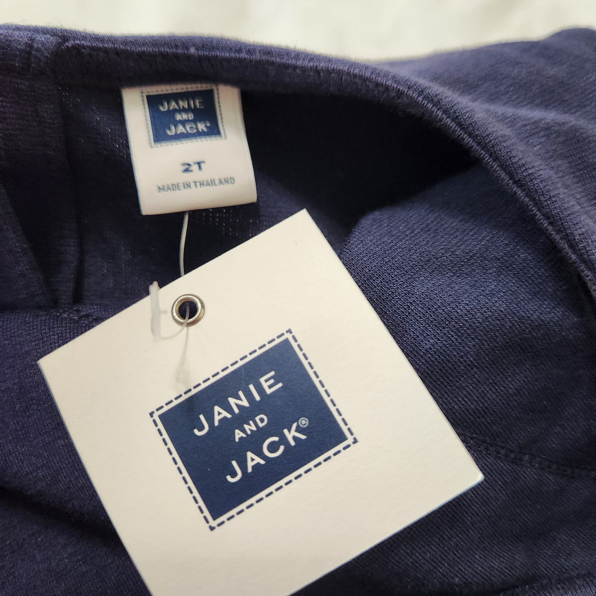 #167 NWT Janie and Jack 2T Ruffled Navy Dress