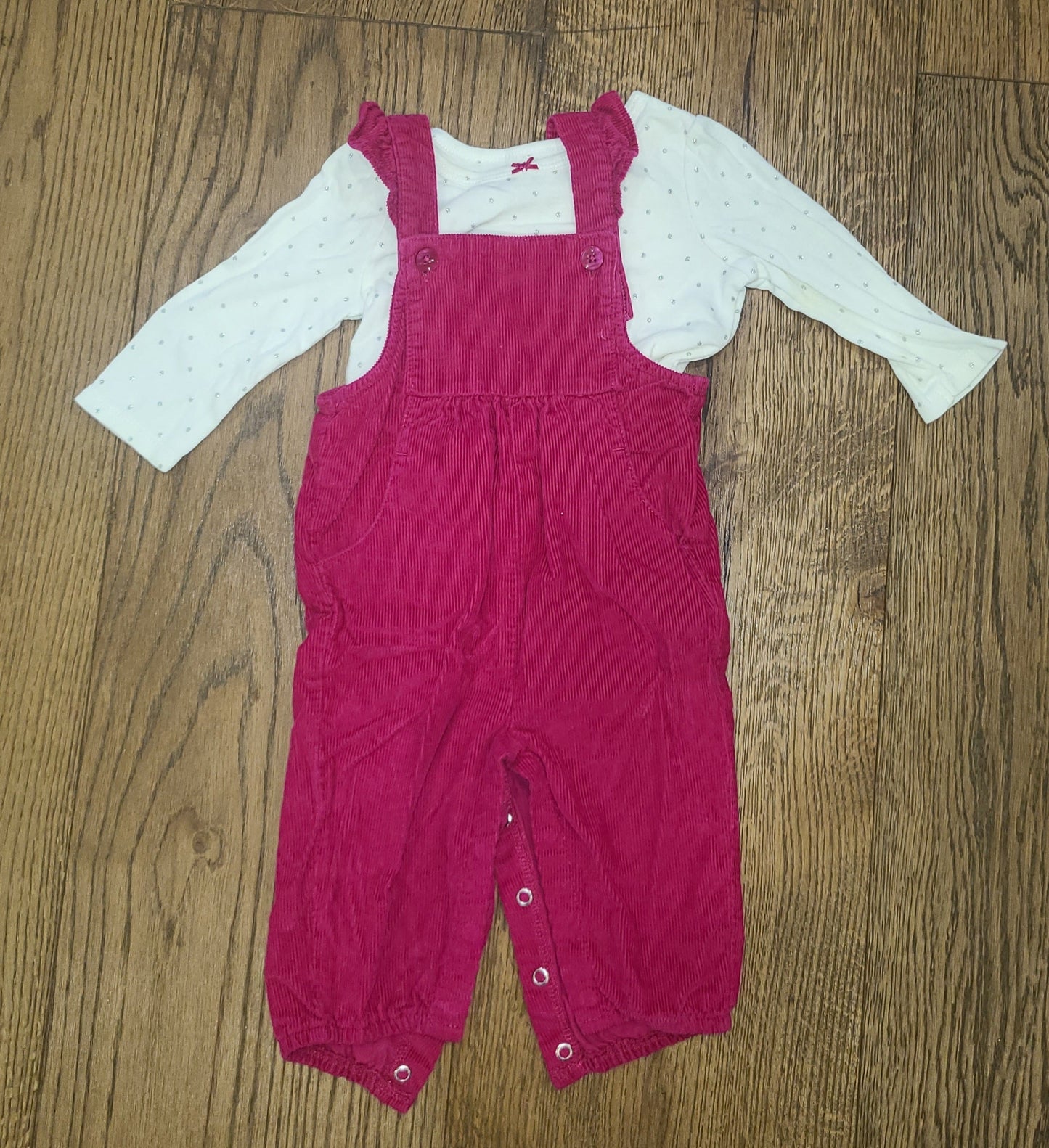 Seller #4 - Carter's 3-6 month girl pink overall outfit