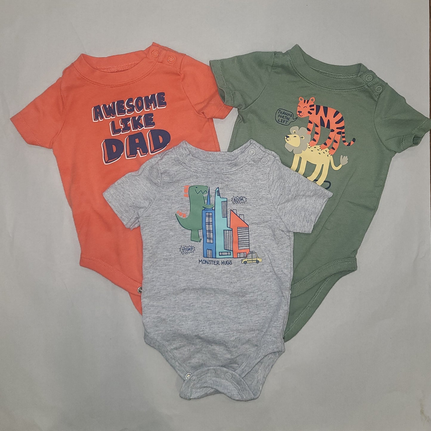 Seller #4 - Garanimals 3-6 month boys short sleeve body suit bundle