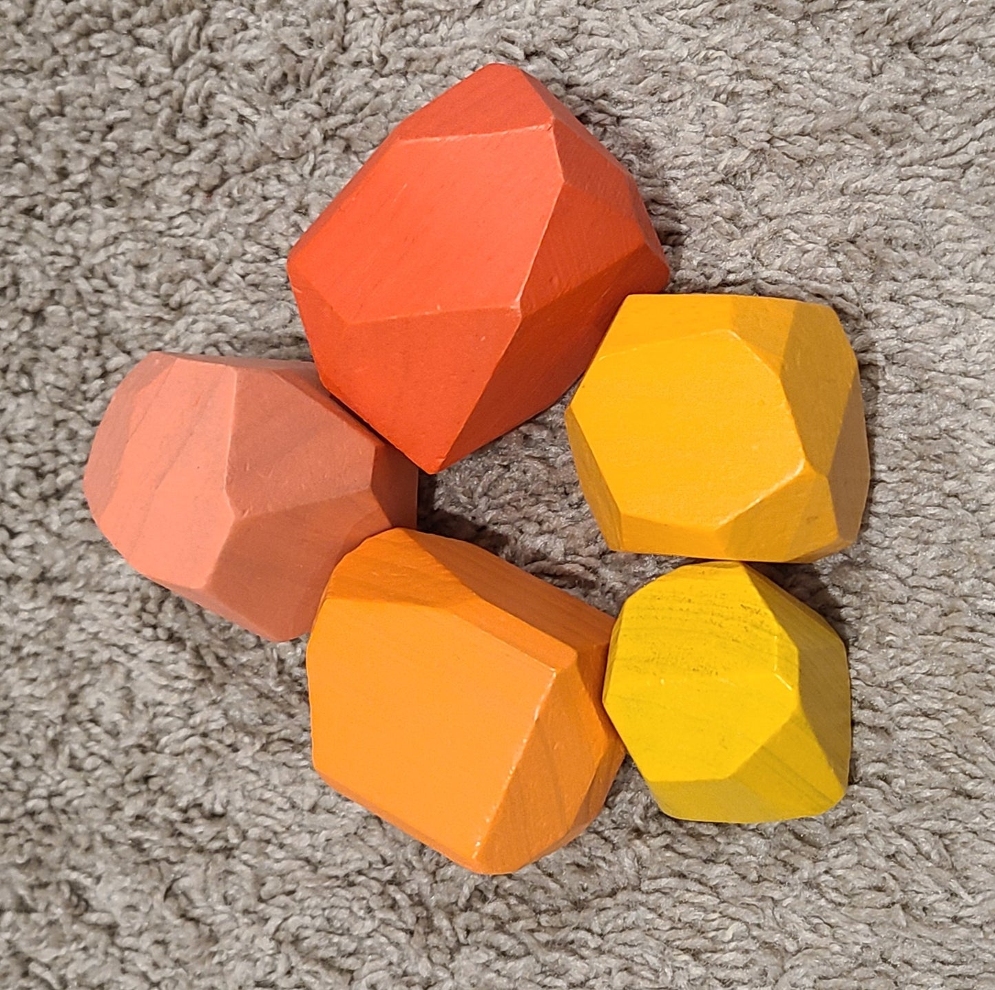 #188 Lovevery Solid Wood Stacking Boulders