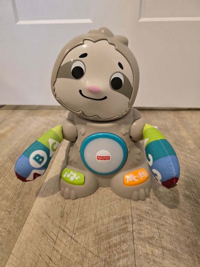 #131 REDUCED Fisher-price Baby Learning Toy Linkimals Smooth Moves Sloth with Lights & Music