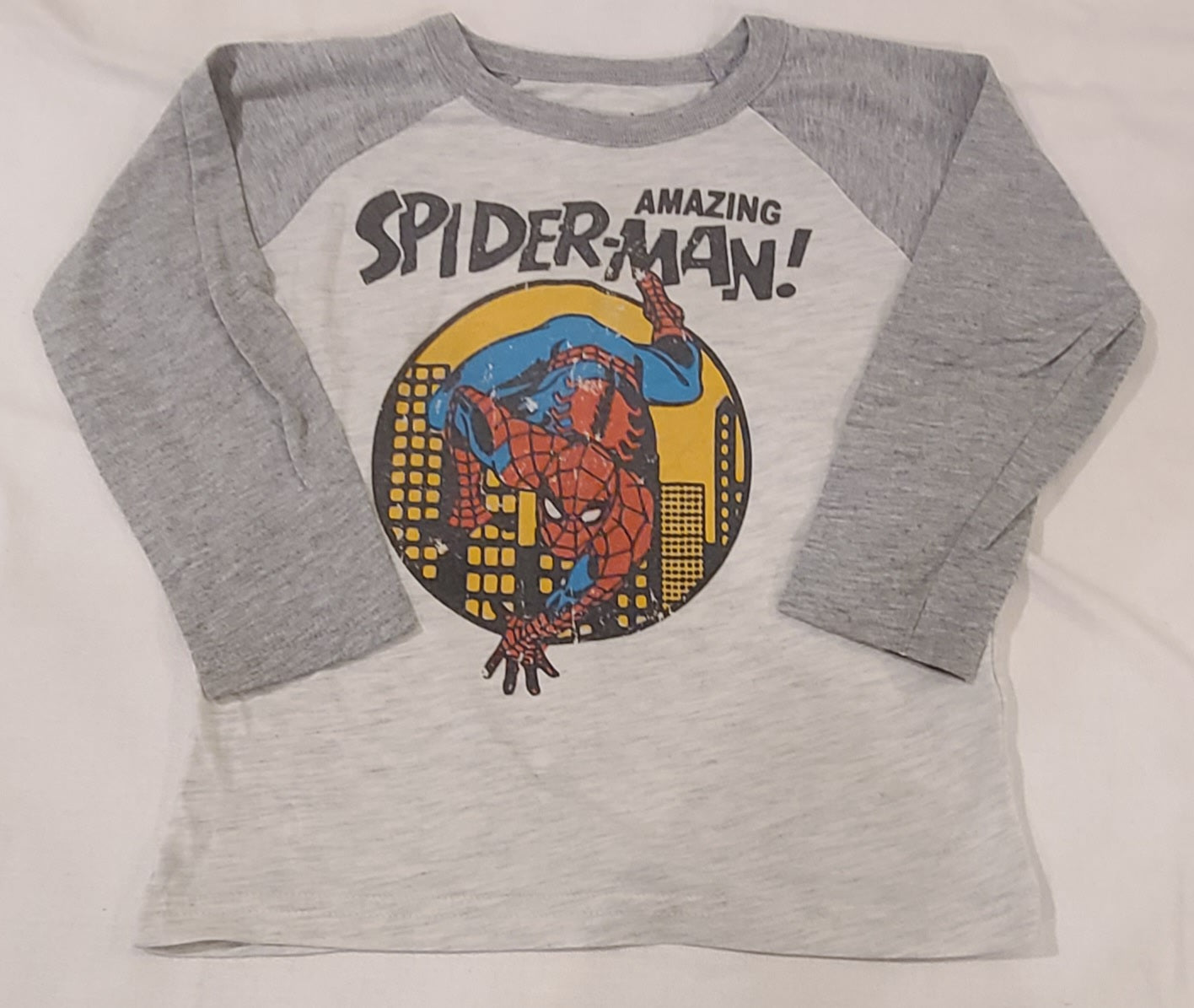 #188 Boys 3T Jumping Beans SpiderMan Baseball Tee (1 of 2)