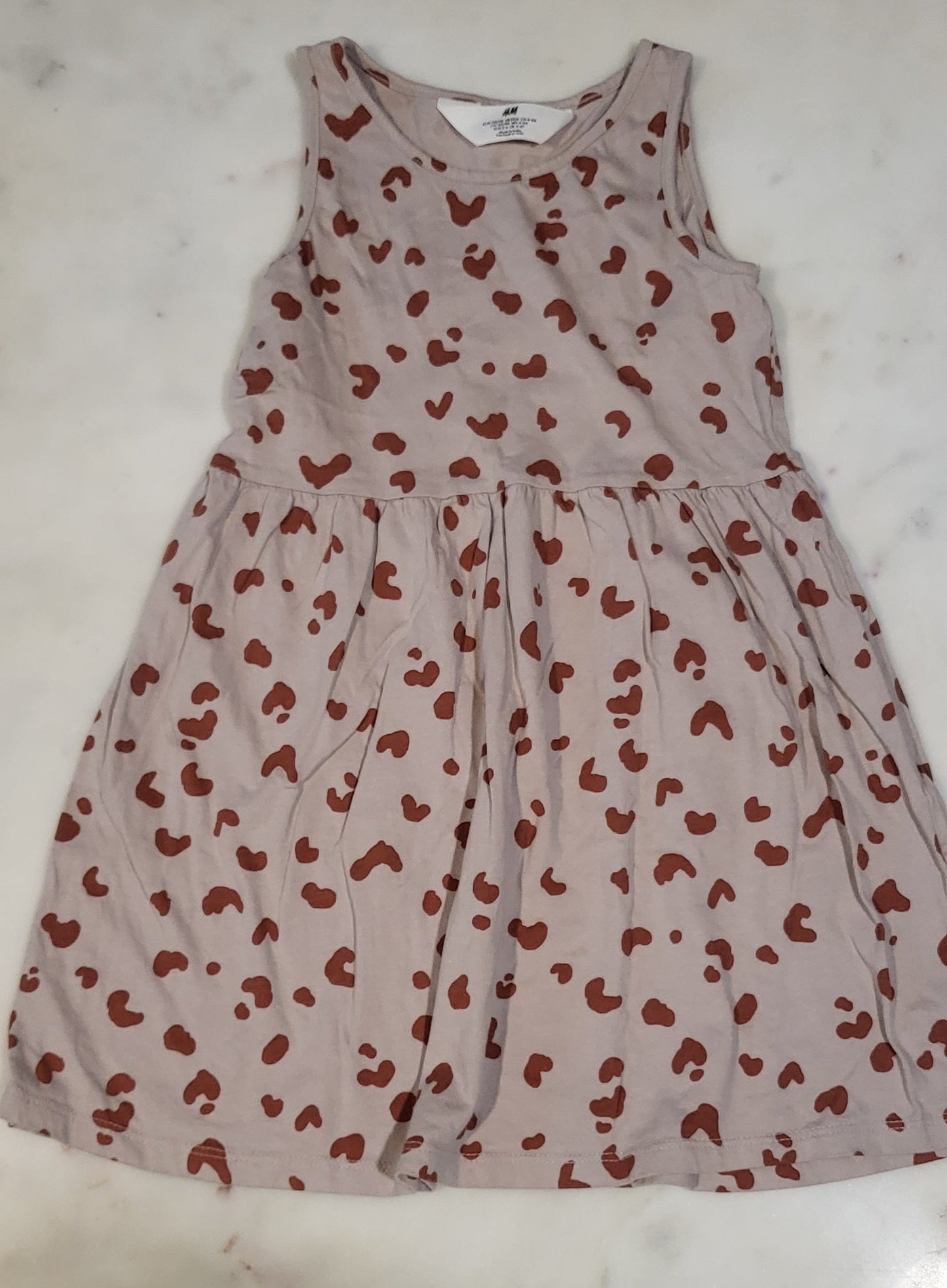 REDUCED: #9--- Girls 5. H&M Leopard print sundress.
