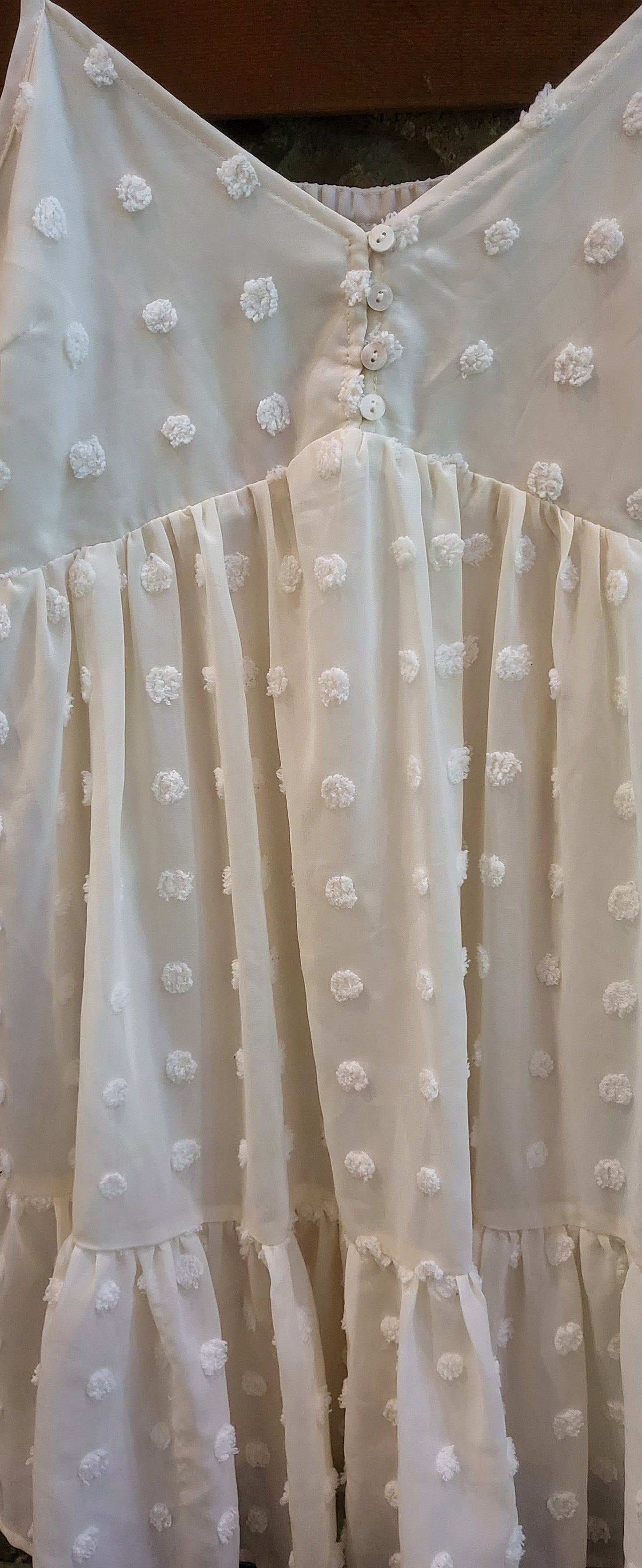 REDUCED: #9--- Women's M. Entro Textured Babydoll Dress