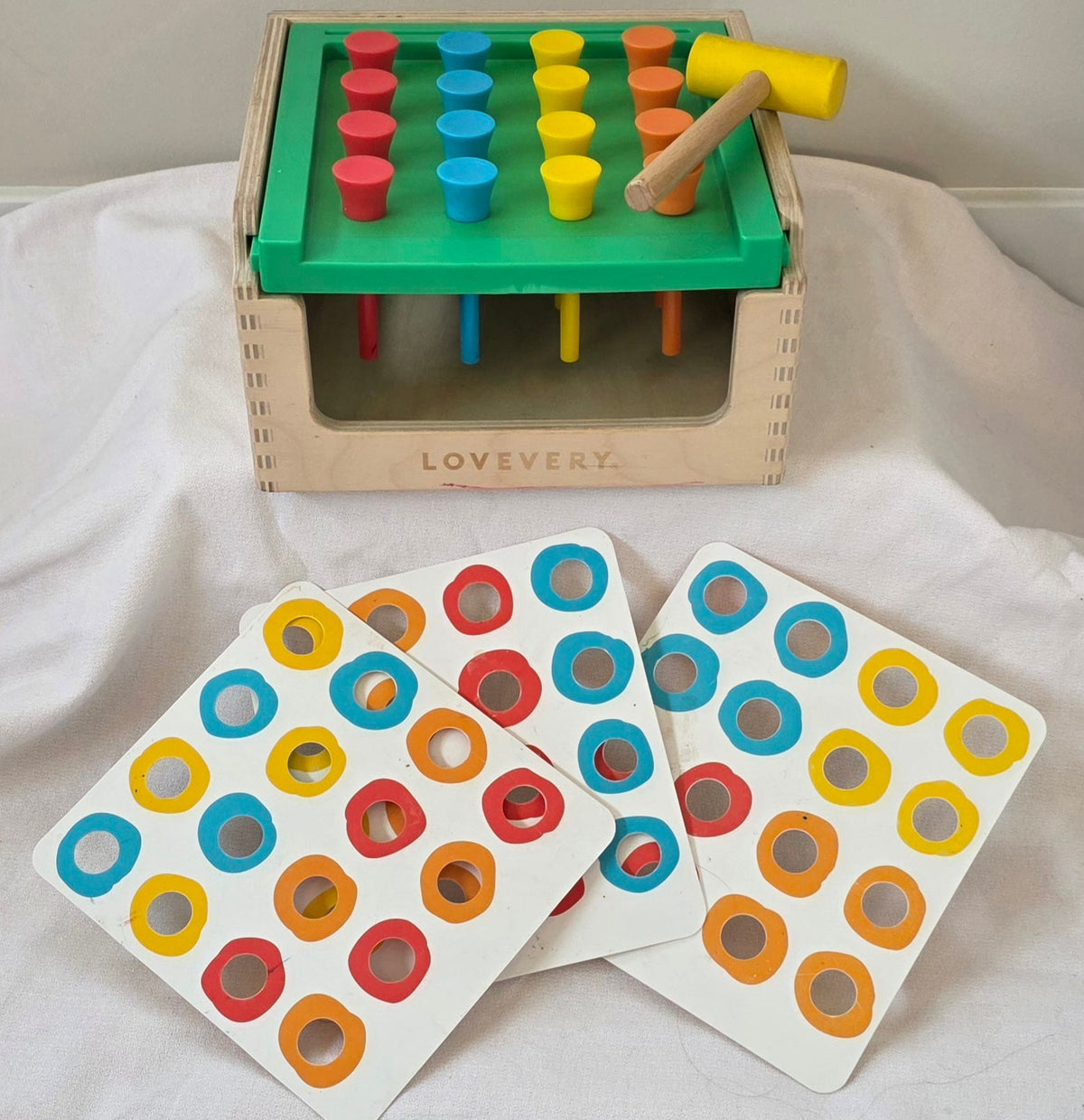#190 Lovevery Match and Tap Hammer Box