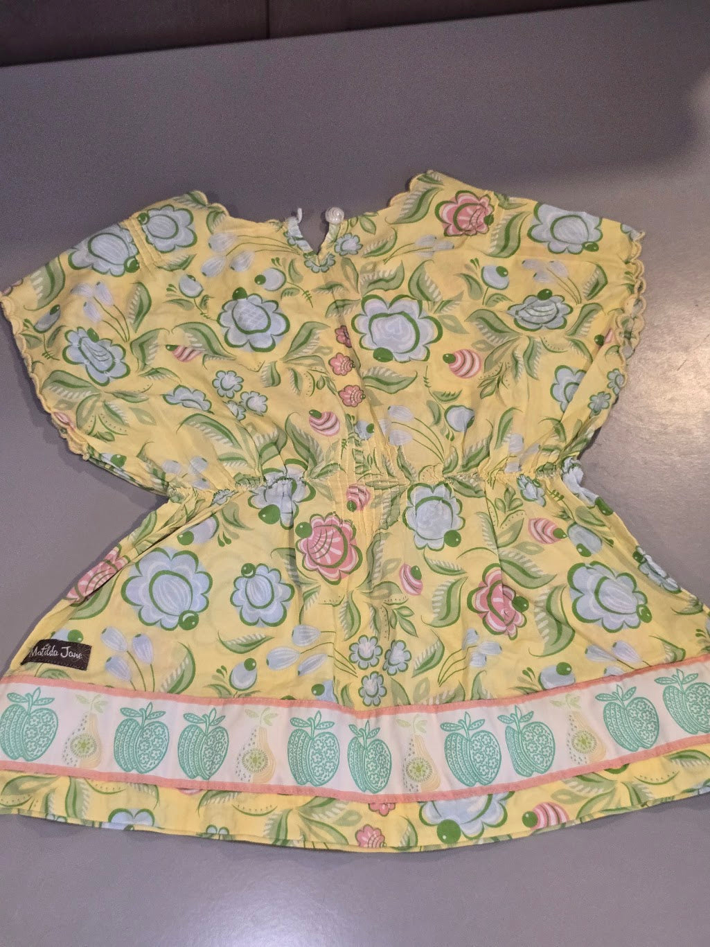 #131 Matilda Jane floral blouse sz 6