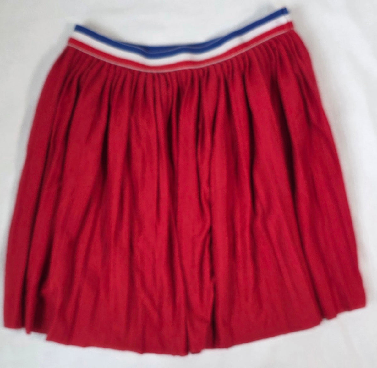 #190 Girls 6 BCBGirls Red White Blue Pleated Skrit