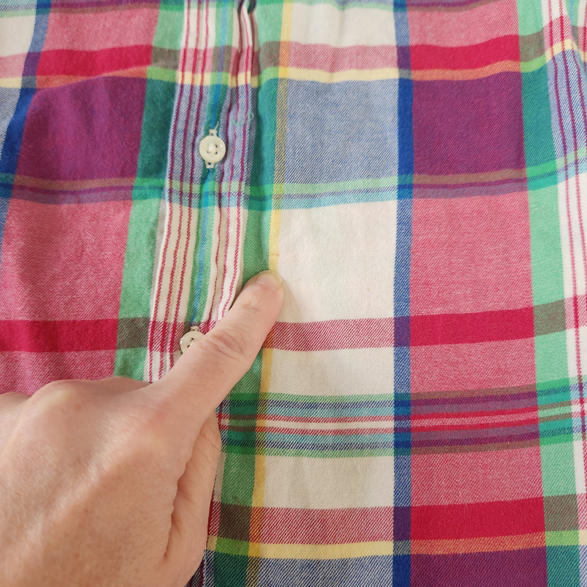 #167 Ralph Lauren Polo Size 6 Plaid Button Down Shirt